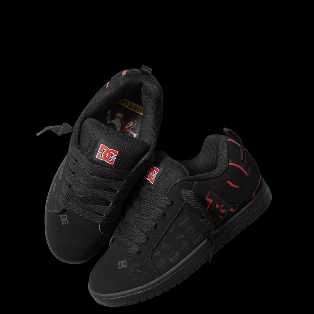 DC Black and Red Sneakers